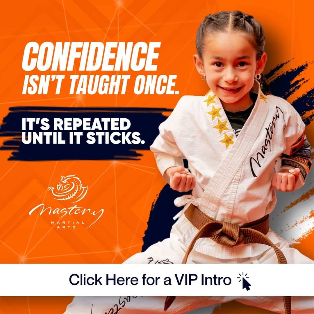 kids karate classes - Confidence isn't Taught Once - slogan